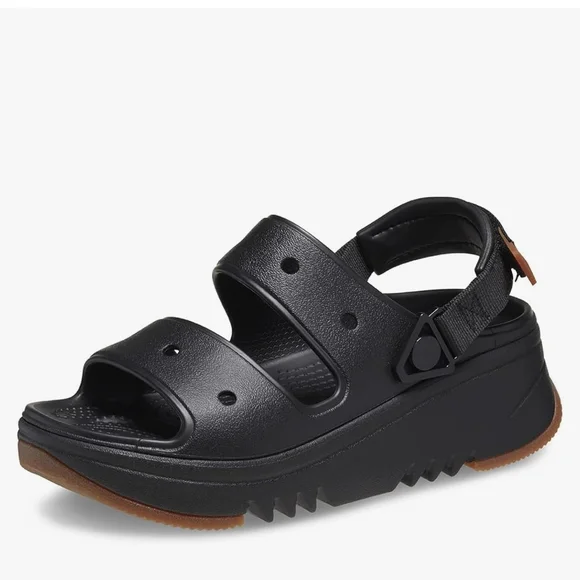 CROCS | Shoes | Crocs Black And Brown Platform Sandals  display picture 3